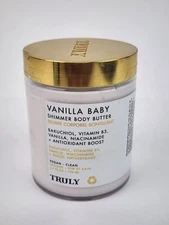 Truly Vanilla Baby Luxury Shimmer Body Butter, Moisturizer, Sealed New (6.7 oz)