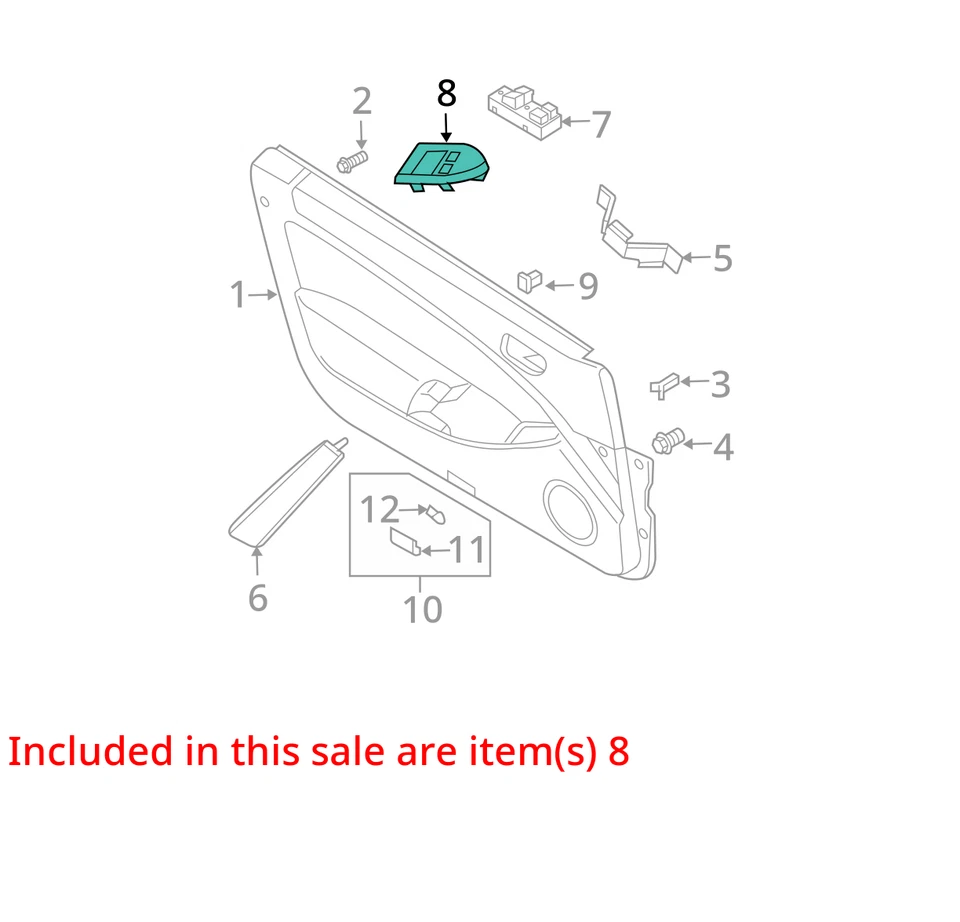 2003-2004 Infiniti G35 Driver Porta Esquerda Master Interruptor de Janela de Energia YRVJP - Imagem 3 de 4