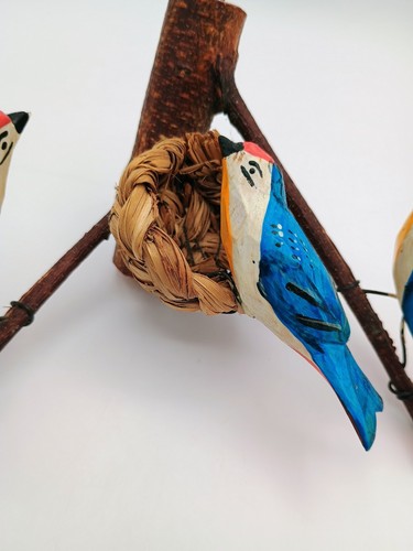 Wooden Cepelia Birds With Nest Decor - Picture 5 of 15
