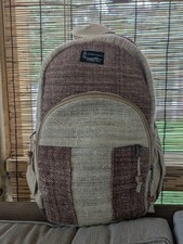 Hippie Boho Backpack Nepal Local Womens Handicrafts Adjustable Straps Pockets