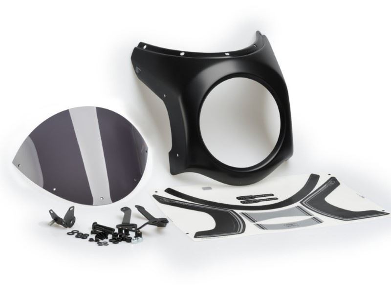 Puig Retro Black Semi Fairing And Dark Smoke Screen 195mm Honda CB1100 2013-2014