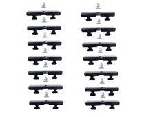 14 x Netzleiste 140 mm Planenleiste Abspannhaken Haken für Netz Anhänger Unsinn