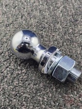 Heavy-duty Trailer Hitch Ball Chrome 2-inch Ball X 4-34 Inch Overall Length