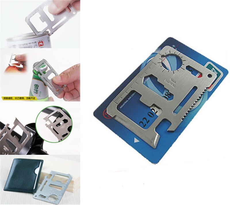 Multi-Tool Pocket Knife EDC – Compact Credit Card Size, All-in-One Gear for Camp
