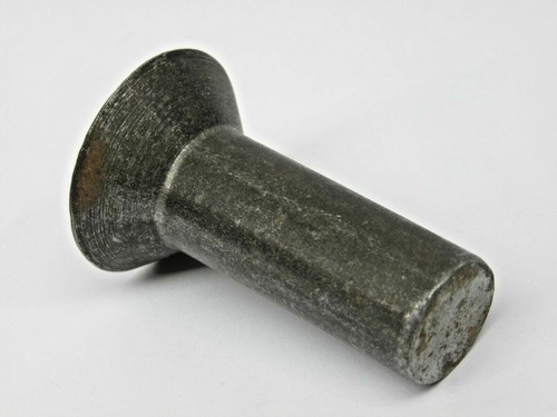13 LARGE 3/4 x 2" FLAT Head Solid Rivet Steel Blacksmith Antique Old USA SI - Picture 3 of 5