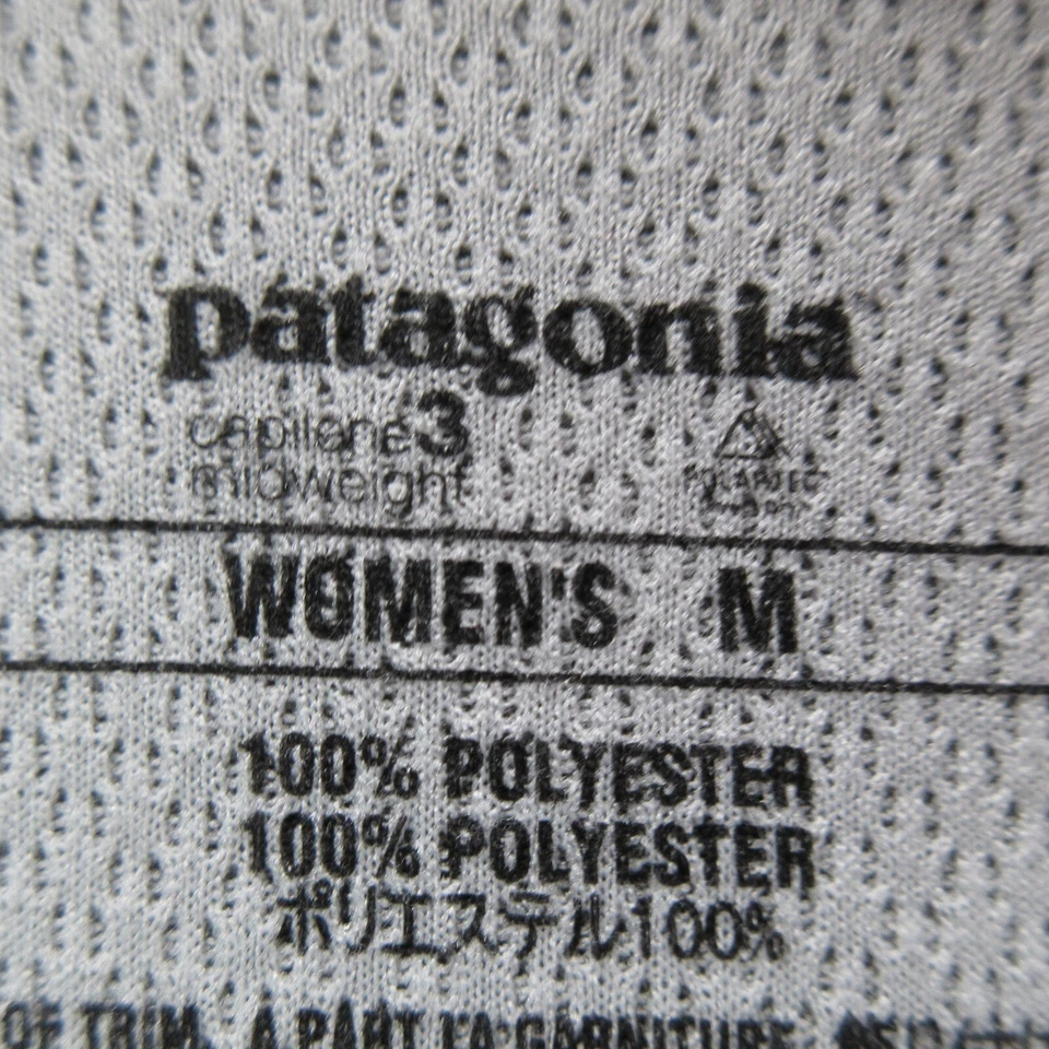 Top Patagonia Para Mujer Gris Medio Capilene 3 Peso Medio Cremallera Cuello Simulado Top Foto 2 de 4