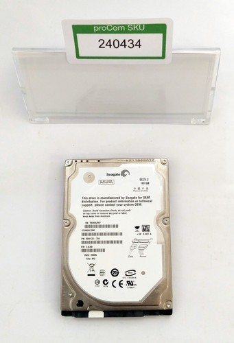 HDD Festplatte / Seagate / ST980817SM / EE25.2 / 80 GB / SATA / 2,5" / 5400 rpm