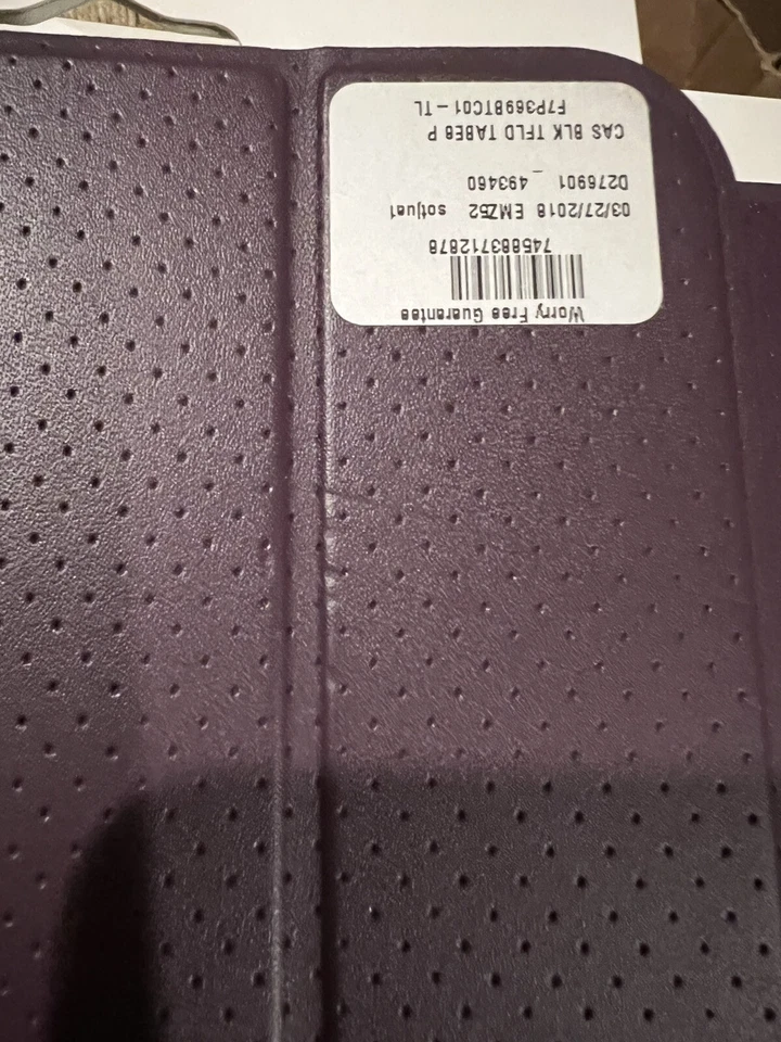 **LOTE de 3 *Funda tipo folio triple plegable para Samsung Galaxy Tab E 8.0 - PÚRPURA Foto 3 de 4