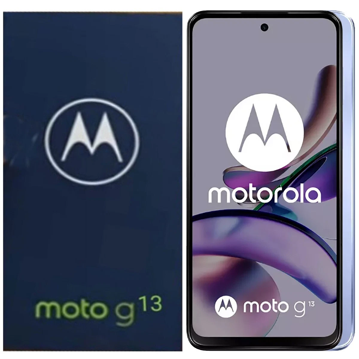 Motorola Moto G13 4G Blue Lavender 128GB + 4GB Dual-Sim Unlocked GSM NEW