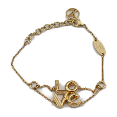 LOUIS VUITTON bracelet M62844 LV&ME LOVE Vuitton metal gold | eBay
