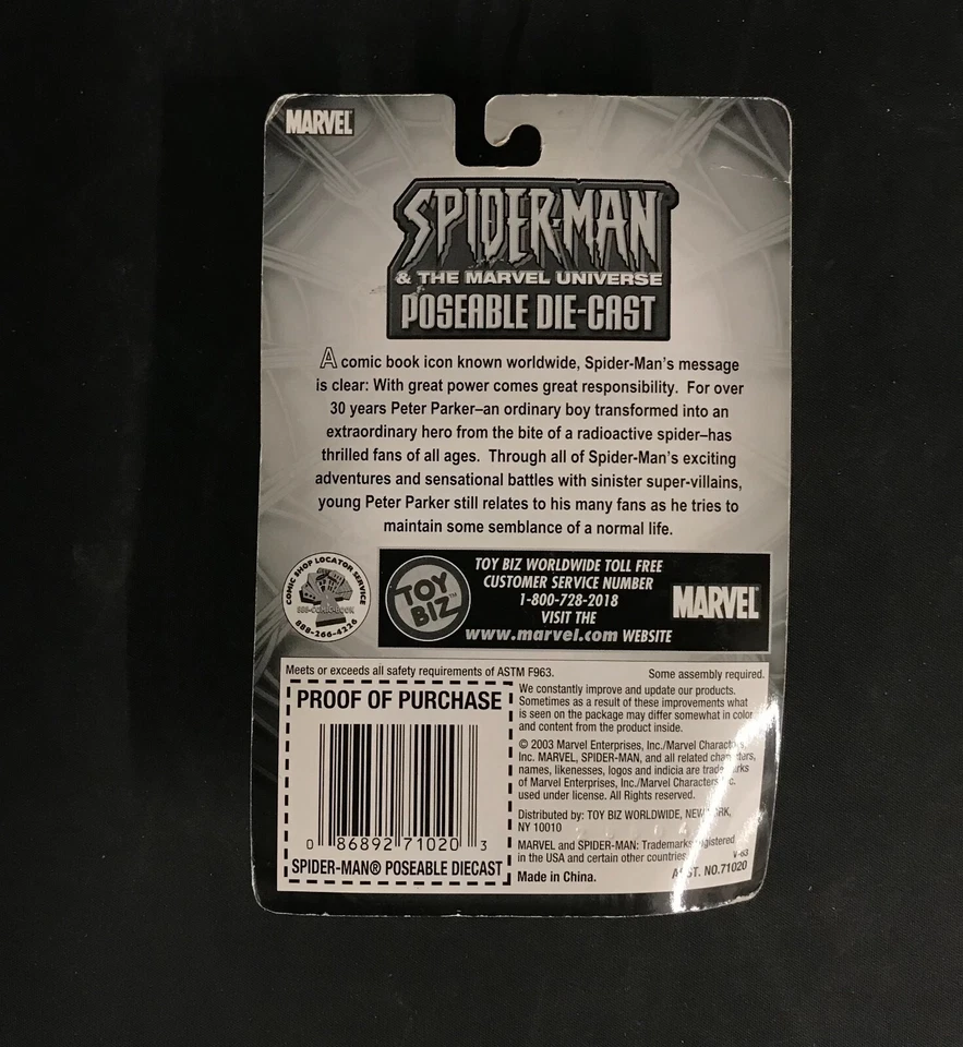 Toy Biz Marvel's Spiderman & Marvel Universe 2003 Posable Die-Cast: Beast Foto 2 de 2