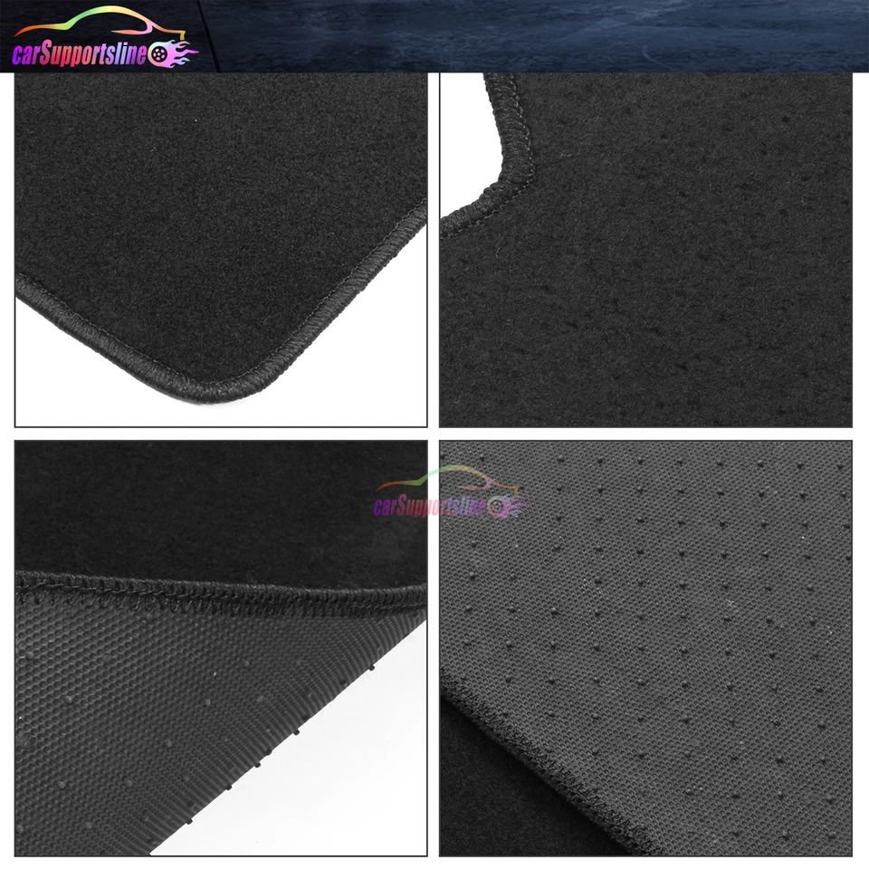 Подходит для 97–01 Honda Prelude 2DR черные нейлоновые напольные коврики противоскользящие ковры с Mugen - Изображение 2 из 2