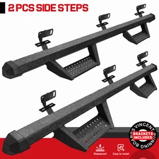 FIT 09-14 FORD F150 Super Crew Cab Drop Steps 4" Running Board Nerf Bar BCKA