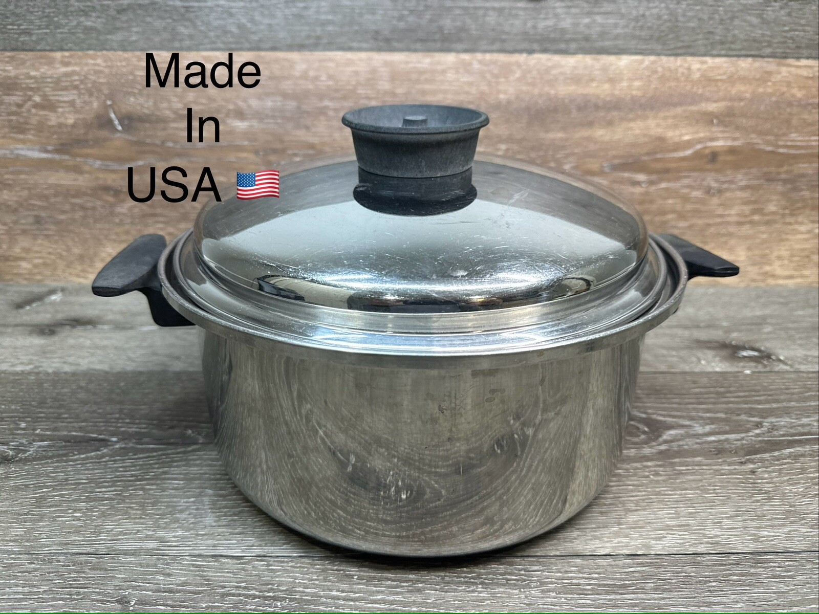 Chef's Ware Townecraft 6 Qt Multi Core Stainless Stock Bean Pot Dutch Oven & Lid eBay