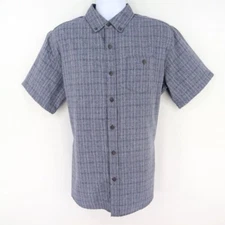 Weatherproof Shirt Vintage Performance Button-Down Collar Mens Size L Blue-Gray