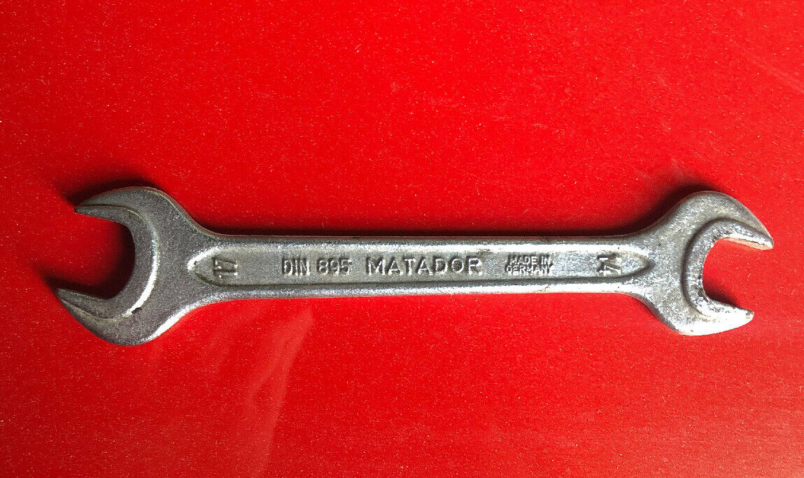 Mercedes-Benz Open End Wrench Matador 14mm 17mm DIN 895 Germany