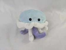 Adventure Planet Jellyfish Plush 5 Inch Blue Purple White Stuffed Animal Toy