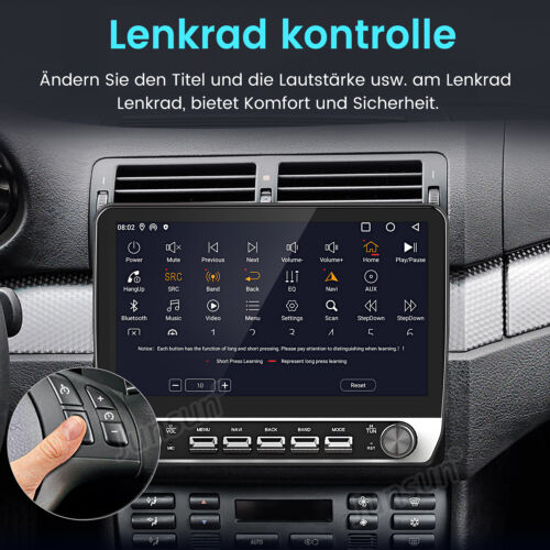 Autoradio Android 13 Carplay Für BMW 3er E46 1998-2006 GPS Navi WIFI BT SWC 128G - Bild 7 von 19