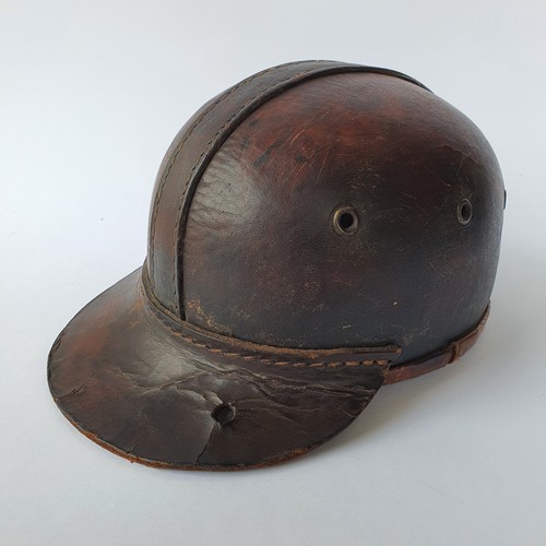 VINTAGE RARE ORIGINAL PRE - WW2 GERMAN LEATHER MINER PROTECTION HELMET 1920’s - Picture 8 of 12