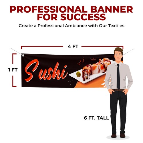 Outdoor Polyester Banner with 4 Holes, HD Printing for Food & Beverage Promo USA - Picture 135 of 151