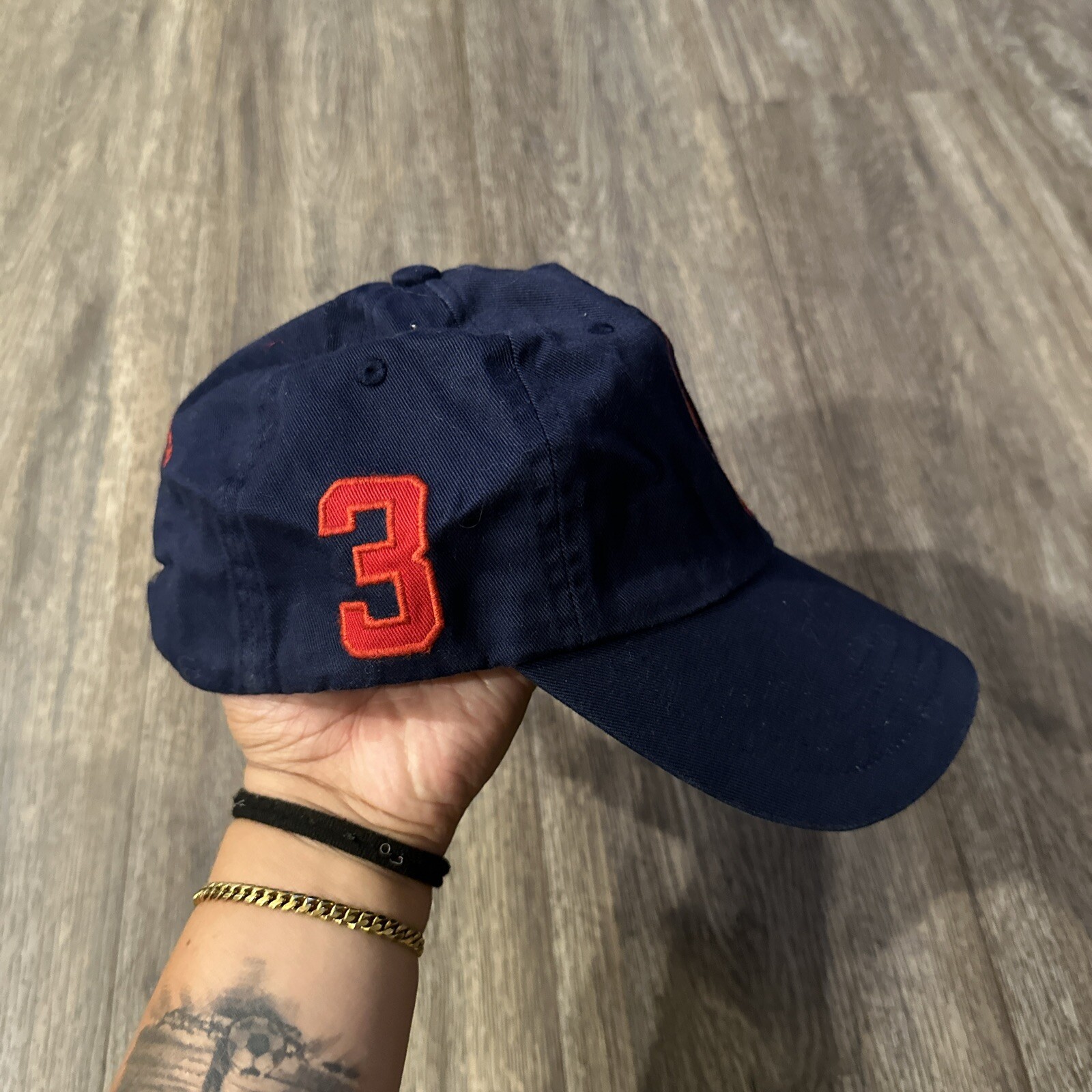 Cappello Polo Ralph Lauren Rosso Navy #3 Big Pony Berretto Cinghia Regolabile