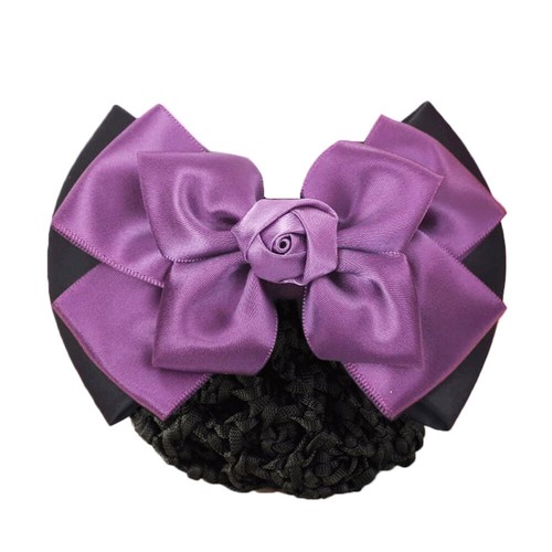 Satin Schleife Haarspange Damen Haar Netz Braten Clips Abdeckung Schal Zubehör K - Bild 32 von 52