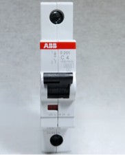 ABB Miniature Circuit Breaker S201-C4 1P 4A