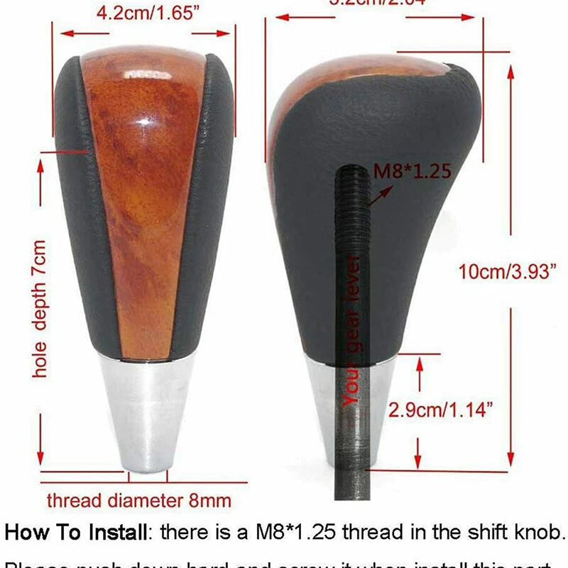Accesorios de palanca de cambios de madera de nogal para automóvil para Lexus GS300 GS350 GS400 Foto 2 de 4