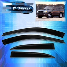 For 98-07 Toyota Land Cruiser Tape On Wind Sun Rain Window Visor Guard Deflector