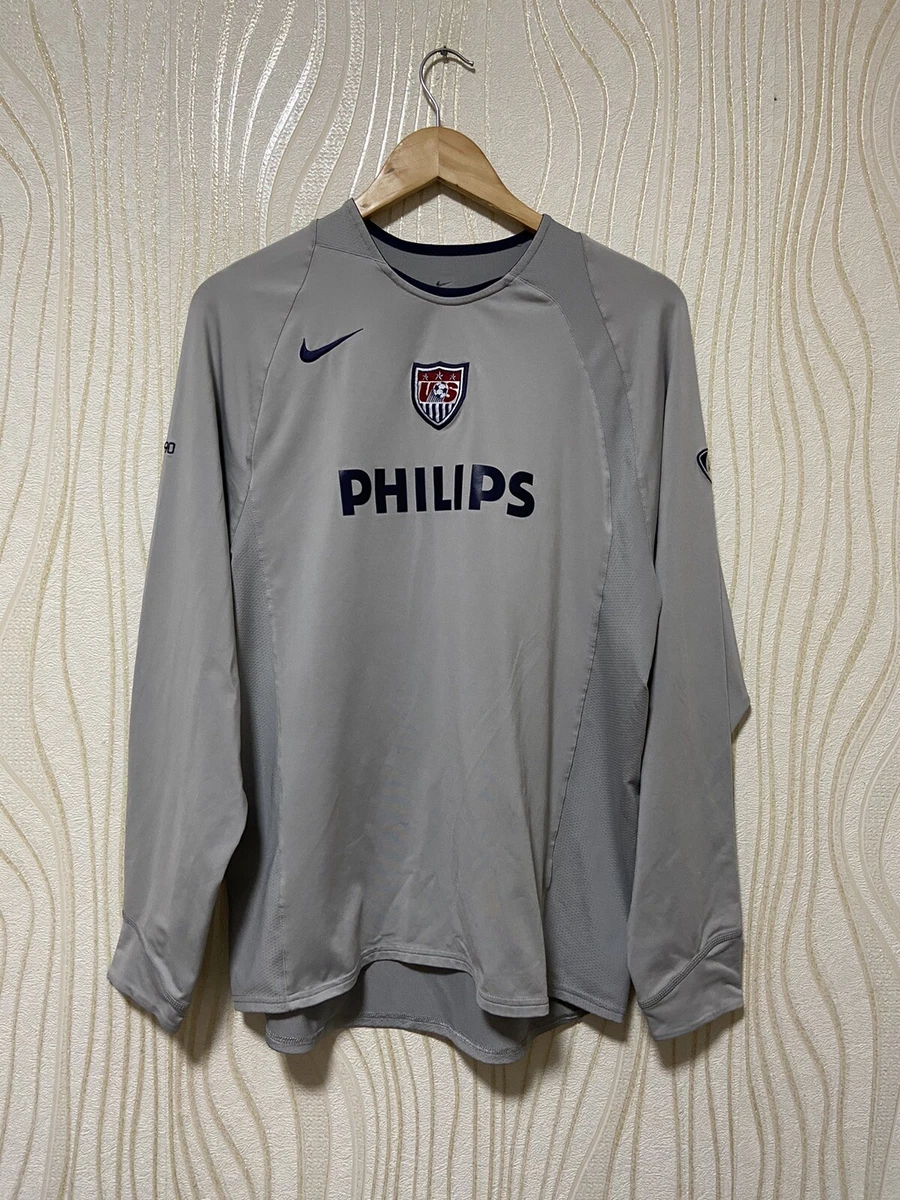 USA TRAINING FOOTBALL SOCCER SWEATSHIRT NIKE TOTAL90 VINTAGE sz M