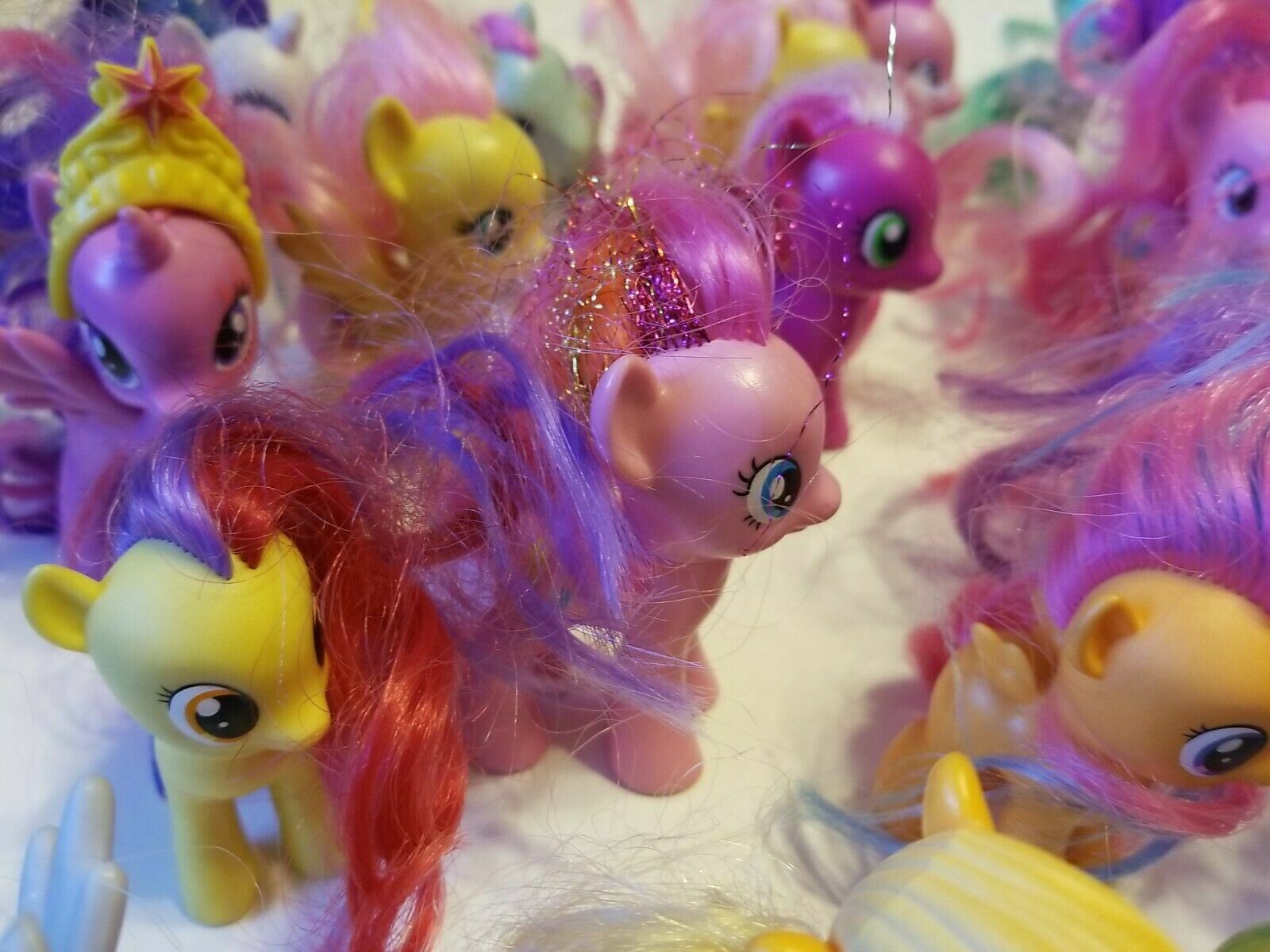 My Little Pony Lot 32 Brushable Mane Mixed Sizes Characters Minis Korzystny zapas