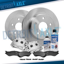 8bfront Disc Rotors Brake Calipers And Ceramic Brake Pads For Ram 1500 Durango