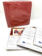 Creative Memories Scrapbook: 8 x 8, orange, 2 sets of pages,  page protectors