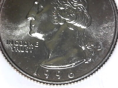 **1996  Washington Quarter  P. & D. (D) D.D.O uncirculated from a mint set. Q-10