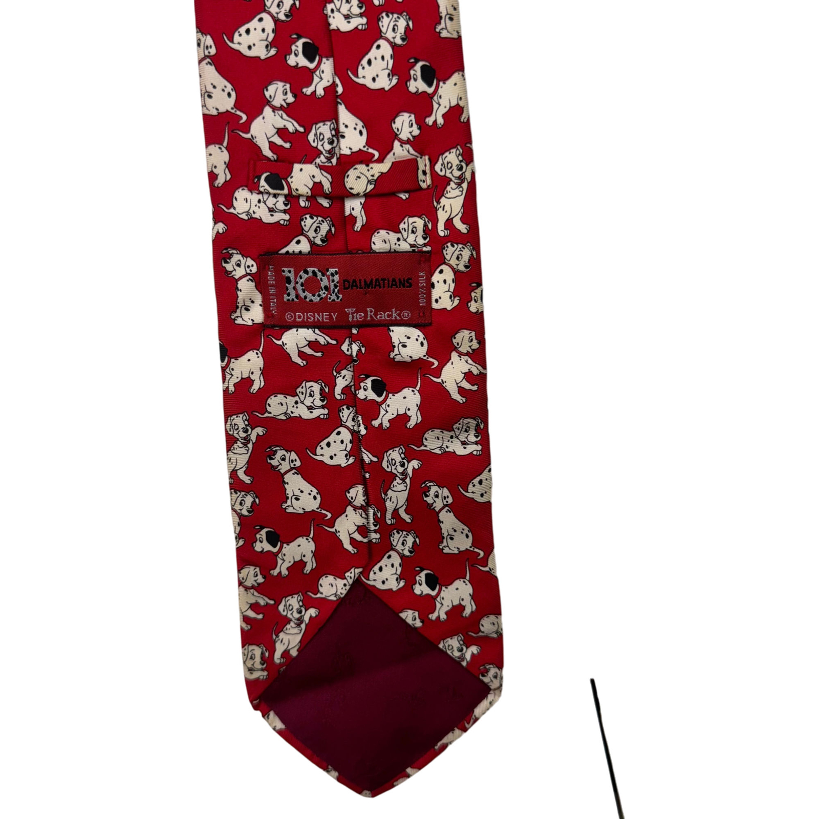 Disney 101 Dalmatians Red Silk Neck Tie One Size image 3