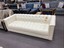 coaster white leather sofa