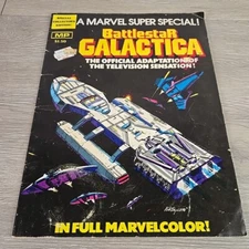 Marvel Comics Super Special #8 Battlestar Galactica Comic 1979 Treasury Sized MP