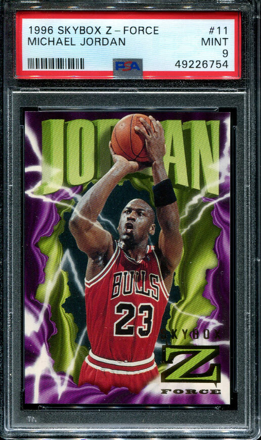 PSA 9 MINT 1996 SKYBOX Z-FORCE MICHAEL JORDAN #11 BULLS 26754 B175