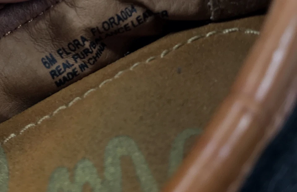 Mocasines planos Sam Edelman pelo de becerro negro para mujer talla 6 Foto 4 de 4