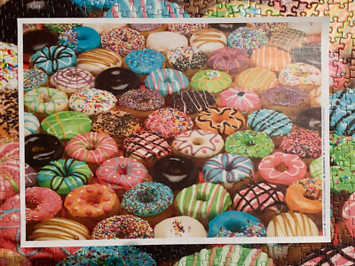 Cobble Hill 1000-Piece Doughnut Puzzle With Bonus Poster - Fun Family Activity