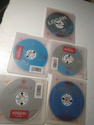 Lot Of 5 Blu-Ray Movies Retired Redbox cases. House,Logan,Den of Thieves +  B8Z