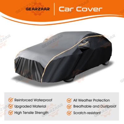 KEYOOG 6-layer Full Car Cover Is All-weather Waterproof, Universal In All Seasons, Snow Prevention, Rainproof, Acid Rainproof, Sunscreen, Ultraviolet-proof, Universally Applicable To Sedan (188"-198 - Foto 11