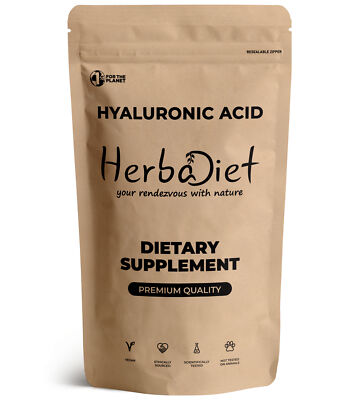Pure Hyaluronic Acid Powder Cosmetic & Food Grade 1200 KDA Skin Joint Support