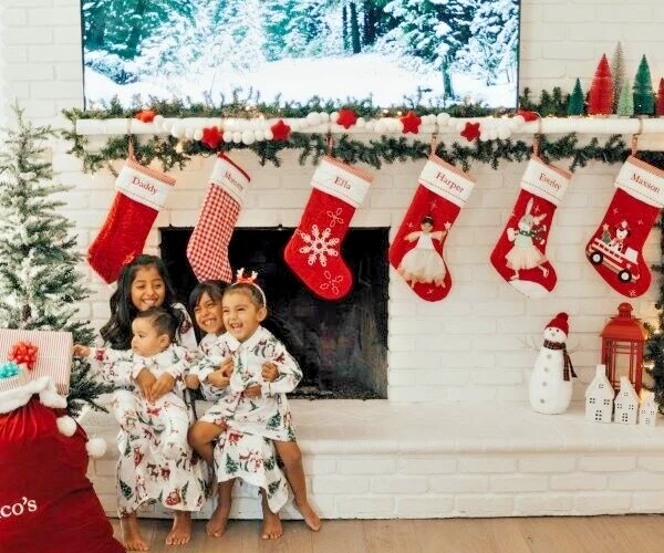 Pottery Barn Vacaciones Navidad Medias Regalo Fiesta Copo de Nieve Escuela Niño Disney, Foto 3 de 4