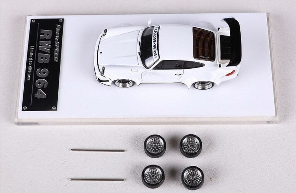 ミニカー PGM 1/64 RWB White/Blue #1.2 porsche 964 1/64 PGM