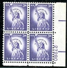Scott # 1035e 3¢ Statue of Liberty  "TAGGED"  Plate Block Mint NH