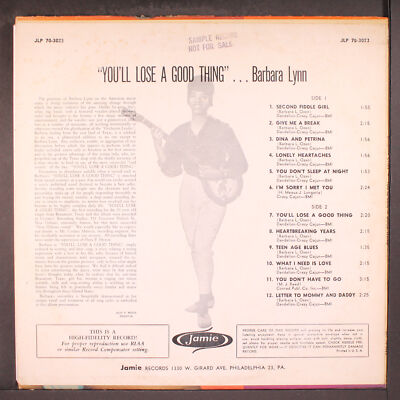 米LP Barbara Lynn Youll Lose A Good Thing JLP703023ST JAMIE /00260 米LP Barbara Lynn Youll Lose A Good Thing JLP703023ST JAMIE