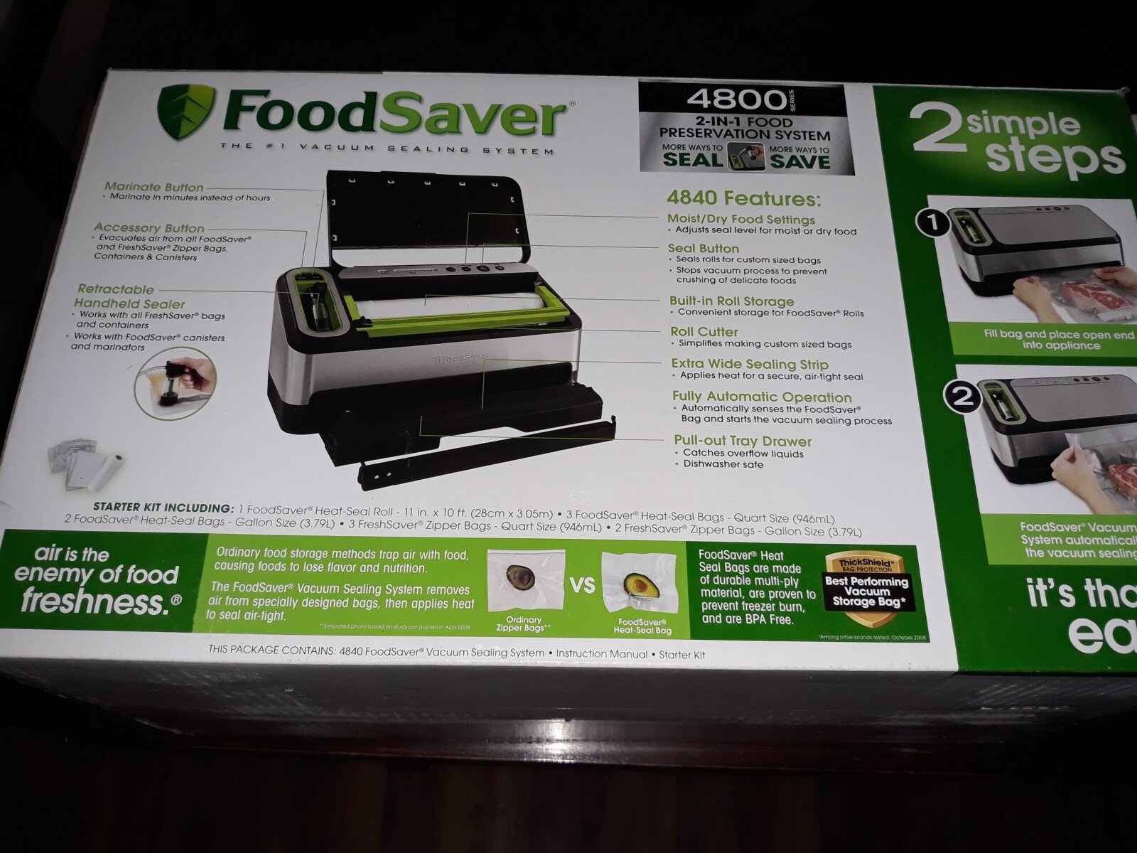 FoodSaver V4840 2in1 Vacuum Sealer 53891106498 eBay
