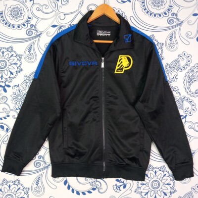 GIVOVA BLACK GYM JACKET 1963 LION TEAM TURNJACKE GR. M SCHWARZ BLAU SPORTSWEAR 