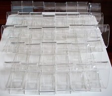 Man or Woman Clear Display for Watch Acrylic Stand Showcase Countertop 36 pieces